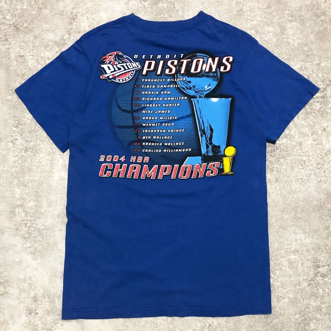 NBA 2004 デトロイト・ピストンズ チャンピオン 優勝記念Tシャツ