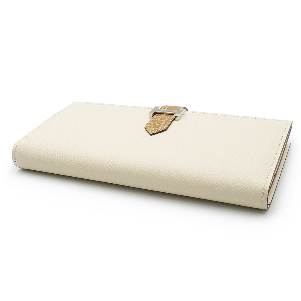 エルメス ベアン スフレ タッチ 二つ折り長財布 ヴォーエプソン  