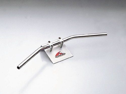 【在庫処分】クロームメッキ フラットコンチ4型 P7/8インチ HB0064C-01 ハンドルバー ハリケーン(HURRICANE)