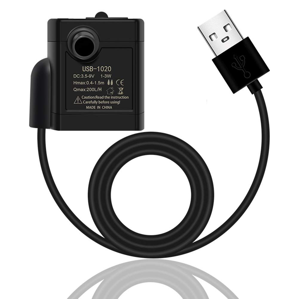 【利益還元祭】開催中！今年最後の大セール Ren 新品 He 池の装飾 水中ウォーターポンプ USB 3W 3.5V-9V DC 工芸品