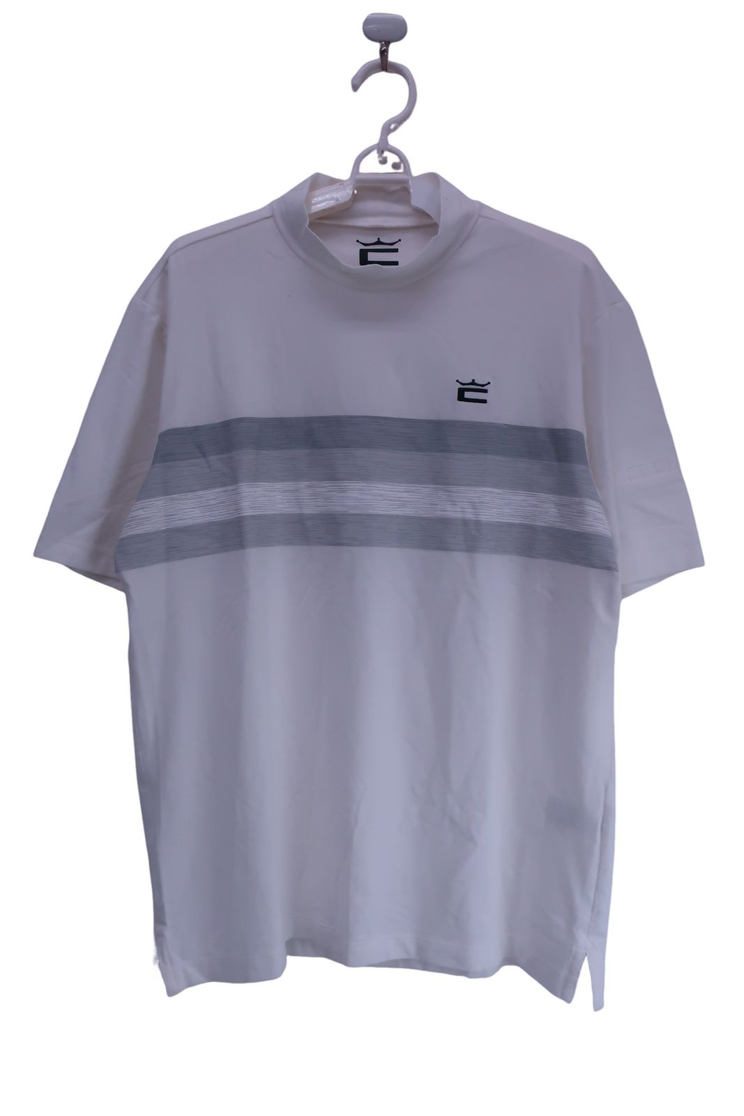 【国内即発送】 美品】PUMA 白 半袖モックネックシャツ GOLF(プーマゴルフ) メンズウェア