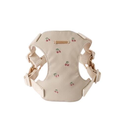 新品 mon chéri 犬用 ベージュ ハーネス・リードセットS moncheri ハーネス 犬 犬用 名前入り 名入れ リードセット