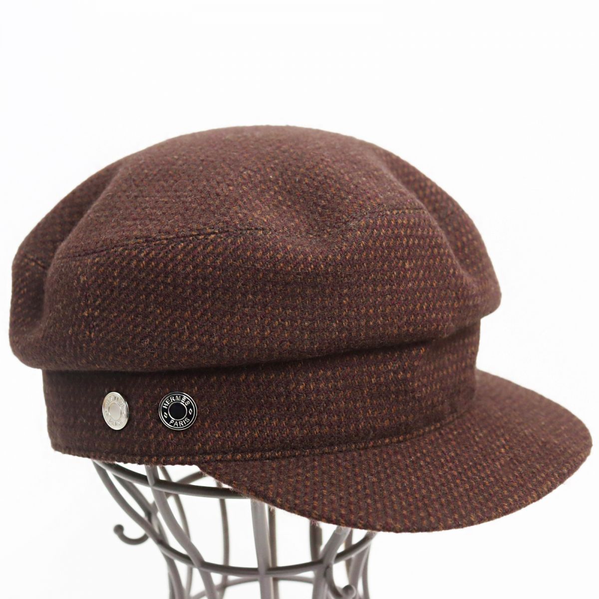 極美品○HERMES エルメス Deauville/ドーヴィル セリエボタン付き 裏地