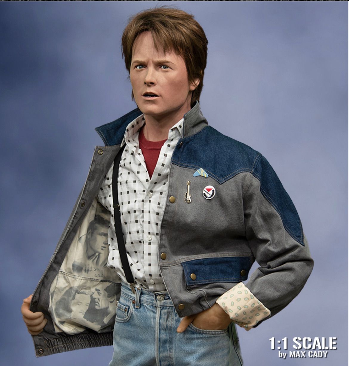 バック・トゥー・ザ・フューチャー風デニムジャケット - メルカリ