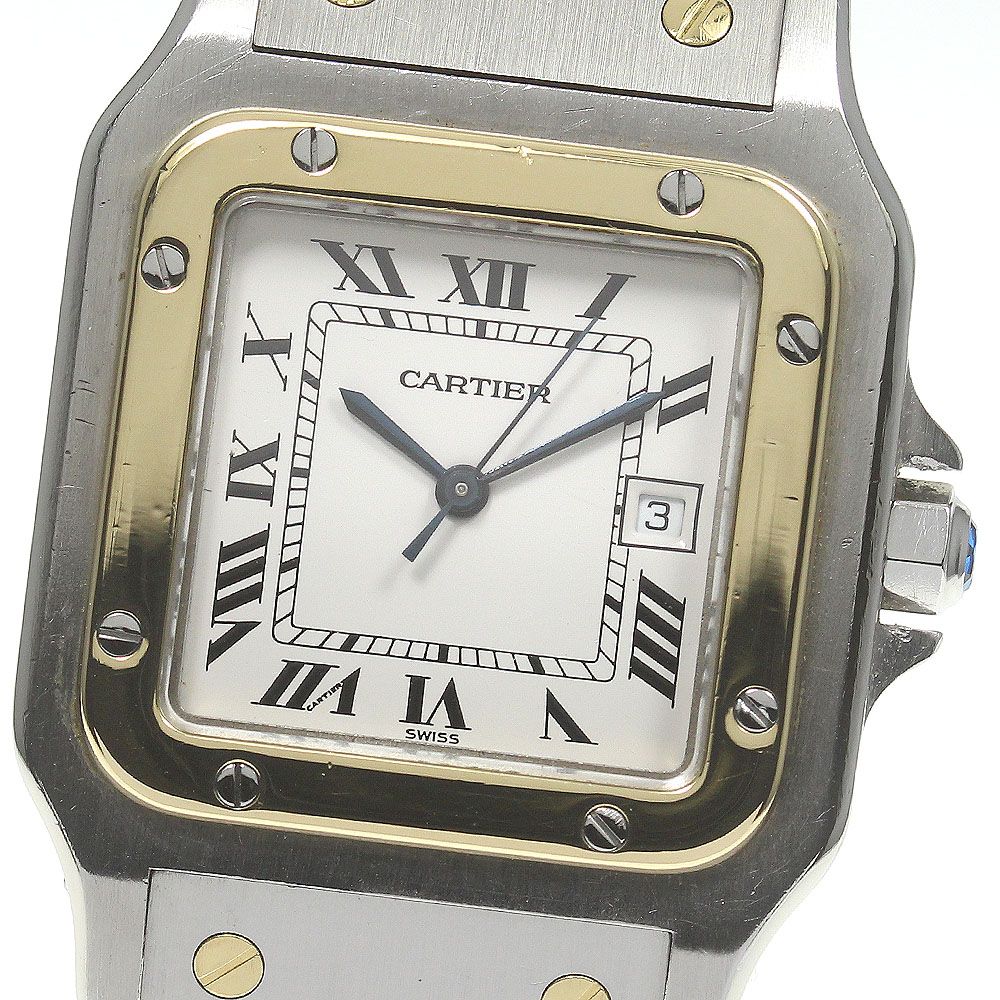 【CARTIER】カルティエ サントスガルベLM 自動巻き メンズ_698625