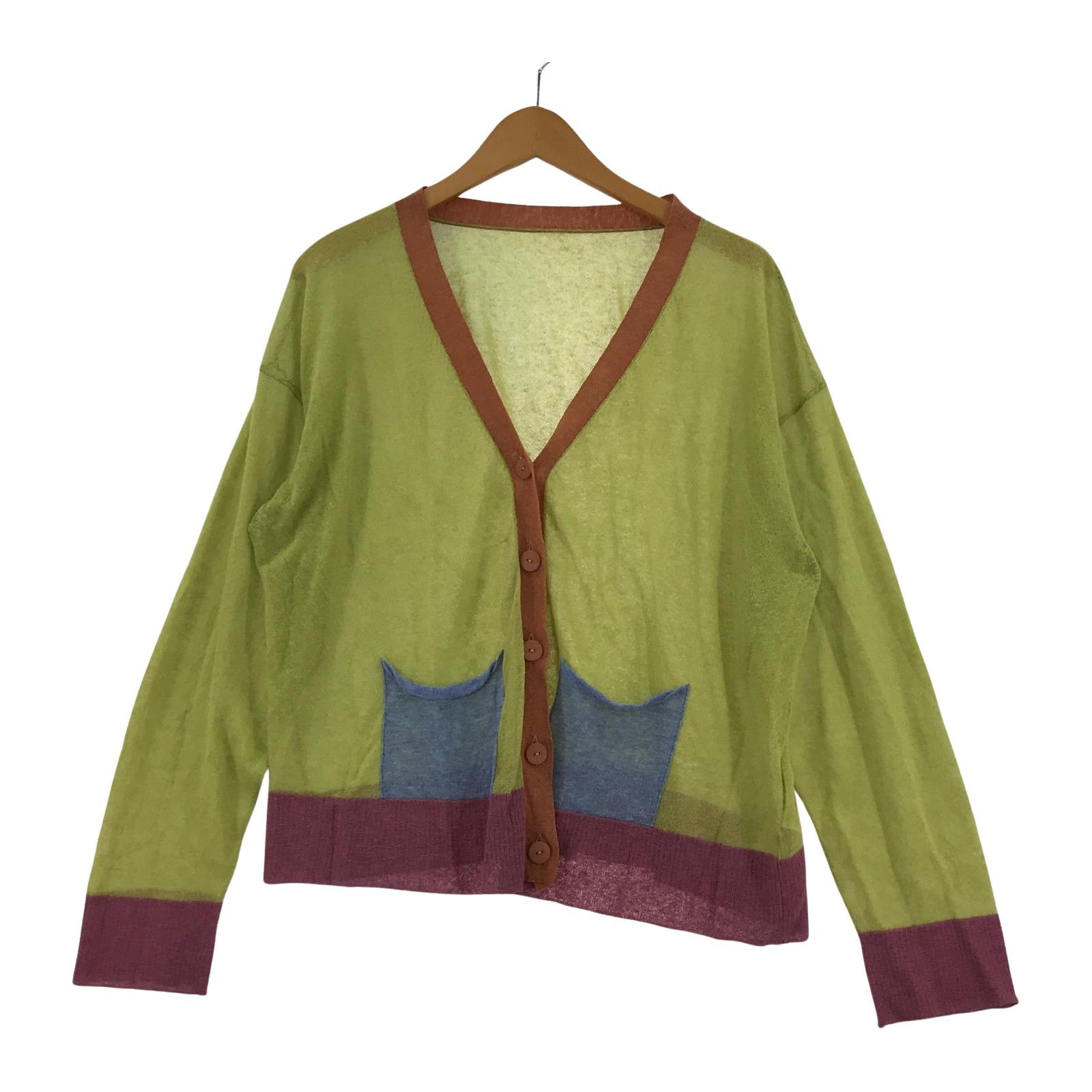 慈雨センソユニコ カーディガン 慈雨 センソユニコ 異素材切替