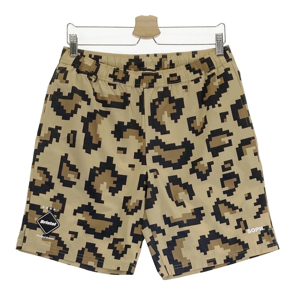 F.C.R.B. エフシーアールビー FCRB-230028 ハーフパンツ PRACTICE SHORTS レオパード柄 ブラウン系 M [240101276732] メンズ