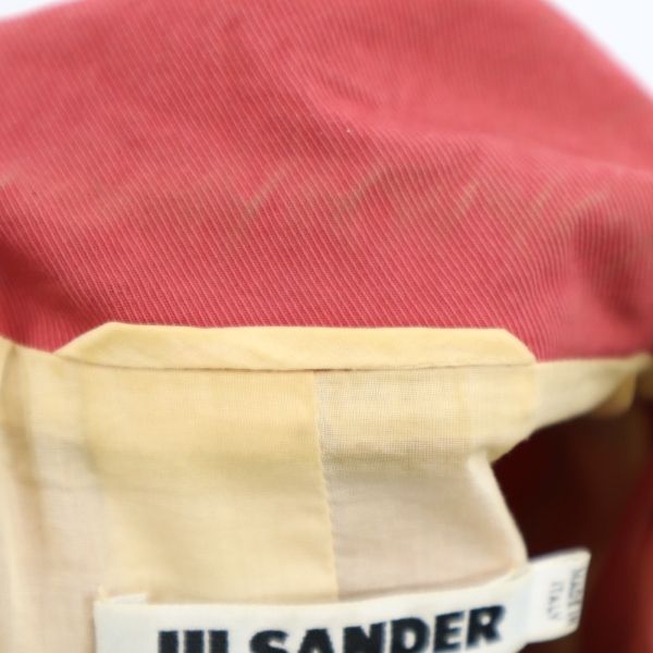 ジルサンダー イタリア製 チェスターコート 36 ピンク JIL SANDER