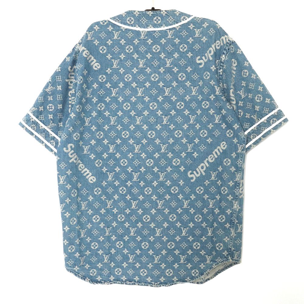 Supreme Louis Vuitton ベースボールシャツ Mサイズ