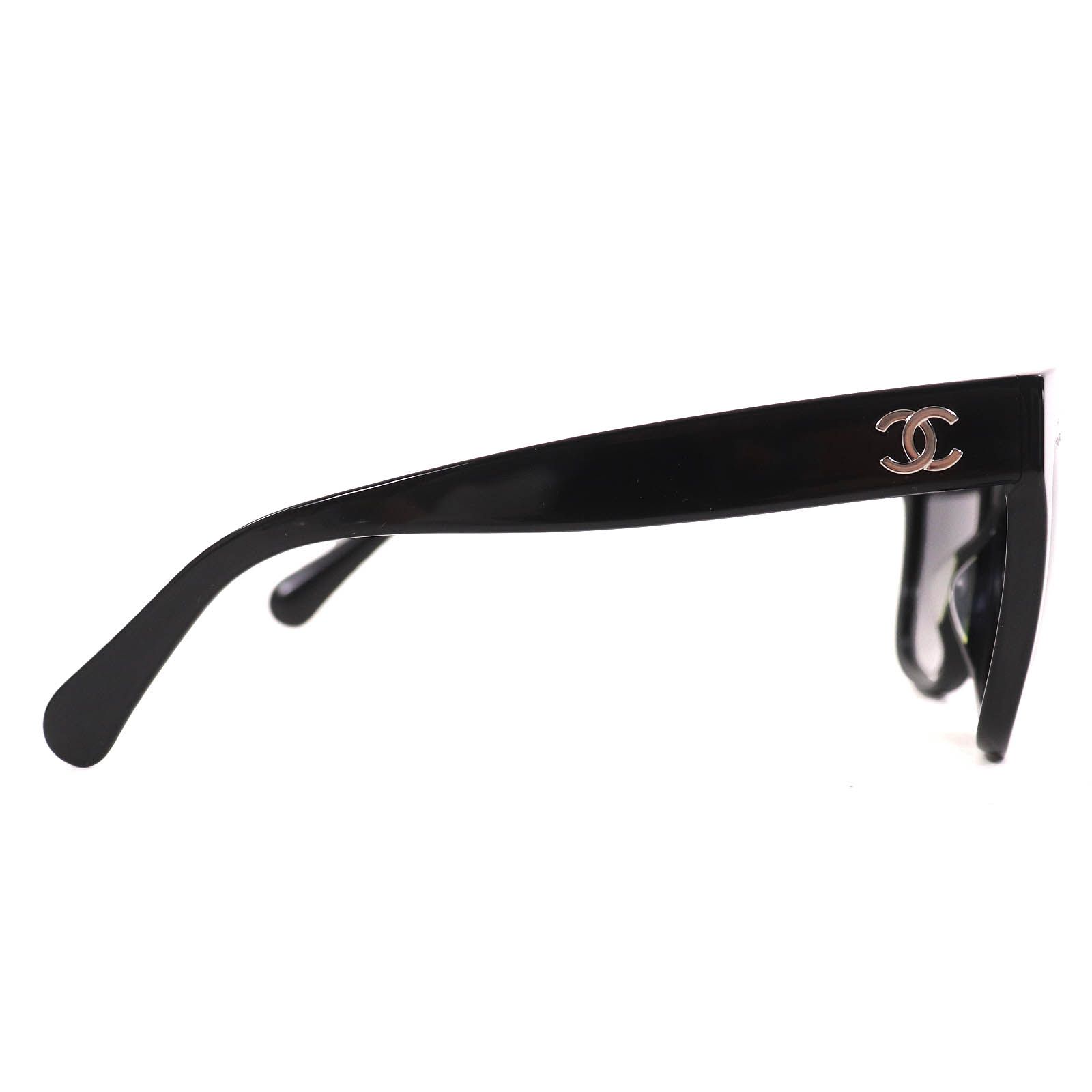 良品△CHANEL シャネル 5380-A スクエア シェイプ アイウェア