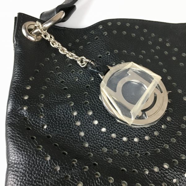 BEAUGRAND/ボーグラン レザー 肩掛け/ハンドバッグ〈黒/BLACK〉bag〕菅