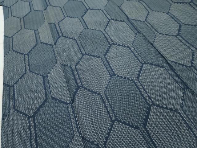 平和屋着物○洗える最高級着物 ＜英＞はなぶさ謹製 小紋 亀甲文