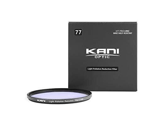 KANI 光害カットフィルター LPRF 星景 夜景撮影用 色カブリ低減 ナトリウム灯対策 水銀灯対策 低反射 撥水 撥油 防汚 ナノコーティング 77mm カメラレンズ用