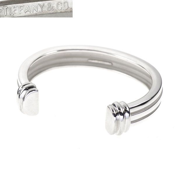 ティファニー　グルーブド　バングル TIFFANY&Co. 極 美品 箱付き ティファニー ヴィンテージ