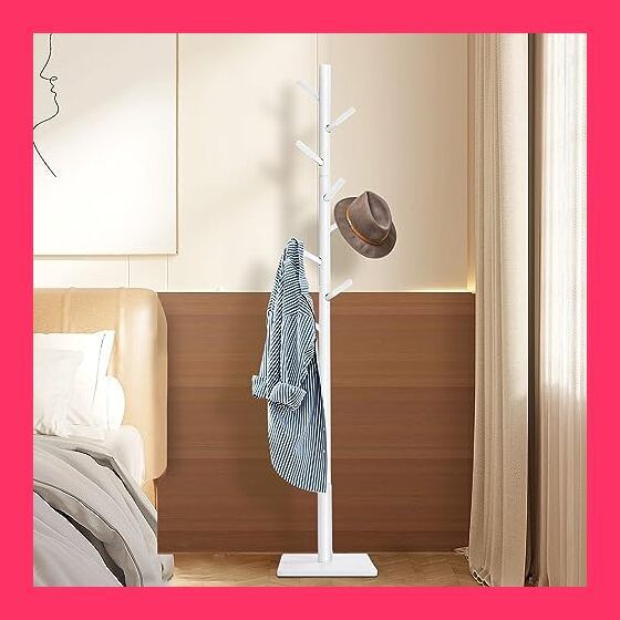 KAIHAOWIN ハンガーラック スリム 洋服ラック ポールハンガー スタッフ