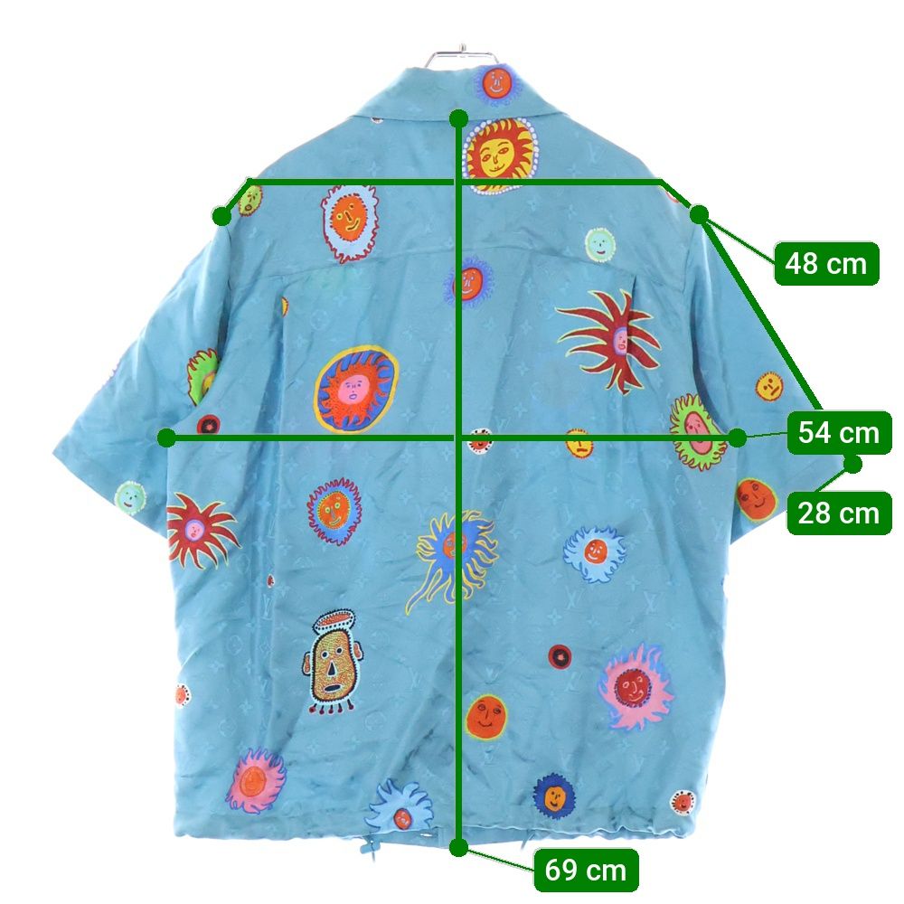 ルイヴィトン LOUIS VUITTON LV × YK フェイスプリント Tシャツ コットン ブラック マルチカラー 草間彌生コラボ RW232J VD9 FOTS16 レディース 中古 新品未使用】LV × YK ルイヴィトン 草間彌生 フェイスプリントT