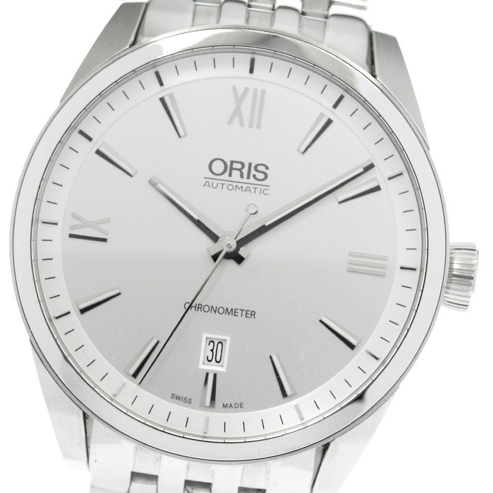 ☆美品 オリス アーティックス 7642-40 メンズ 【中古】 オリス ORIS 7642-40 アーティックス デイト 自動巻き メンズ箱
