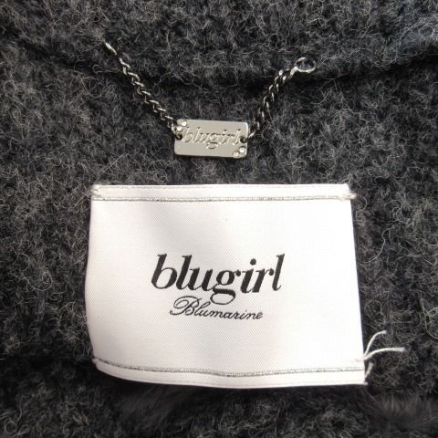 ブルーガール BLUGIRL BLUMARINE ケープ ポンチョ ラビット