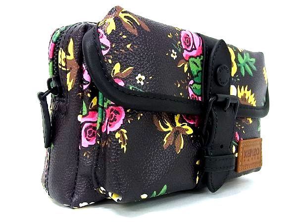 □新品□未使用□ KENZO ケンゾー ポップブーケ レザー 花柄 フラワー