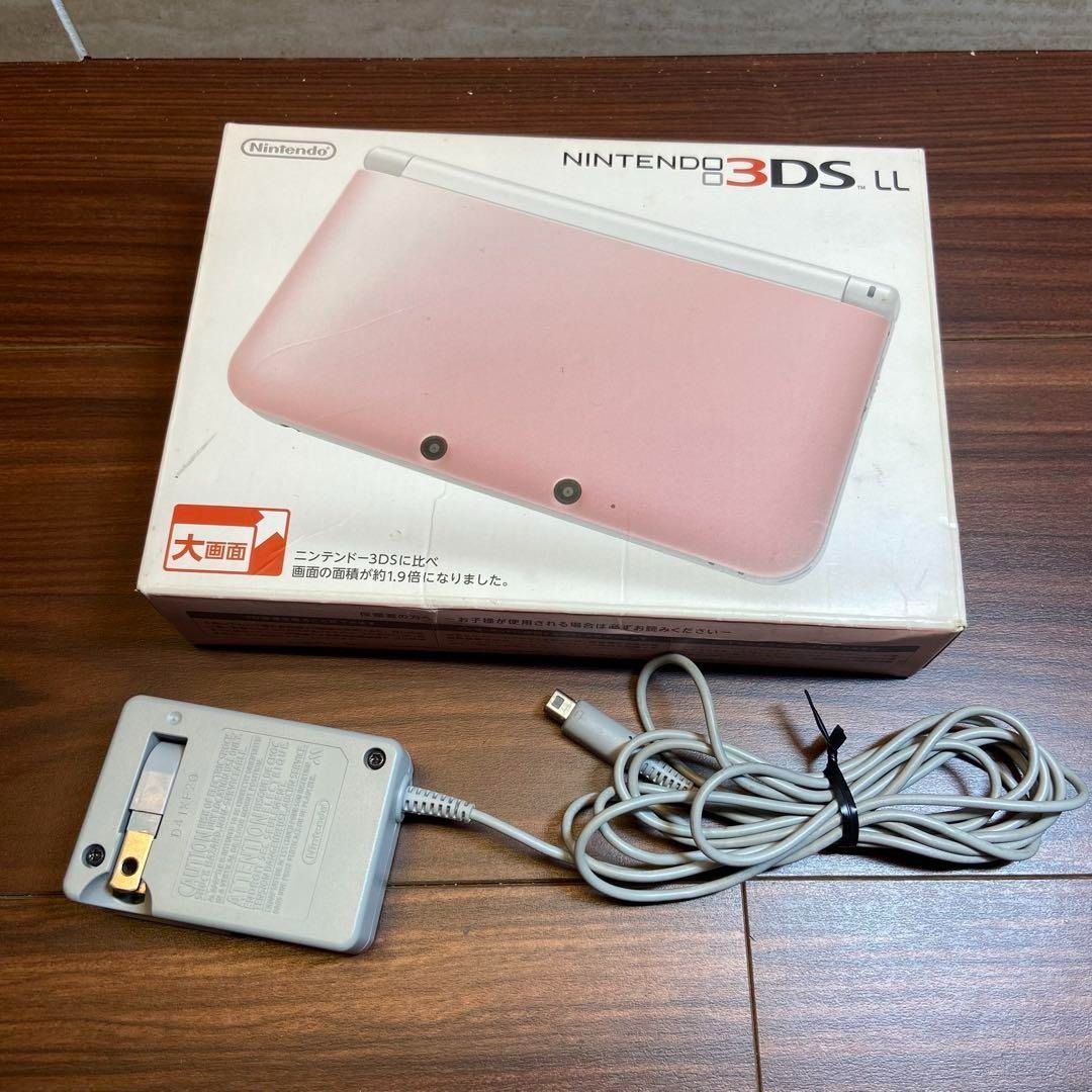 ニンテンドー 3DSLL 本体 ピンク×ホワイト 4128