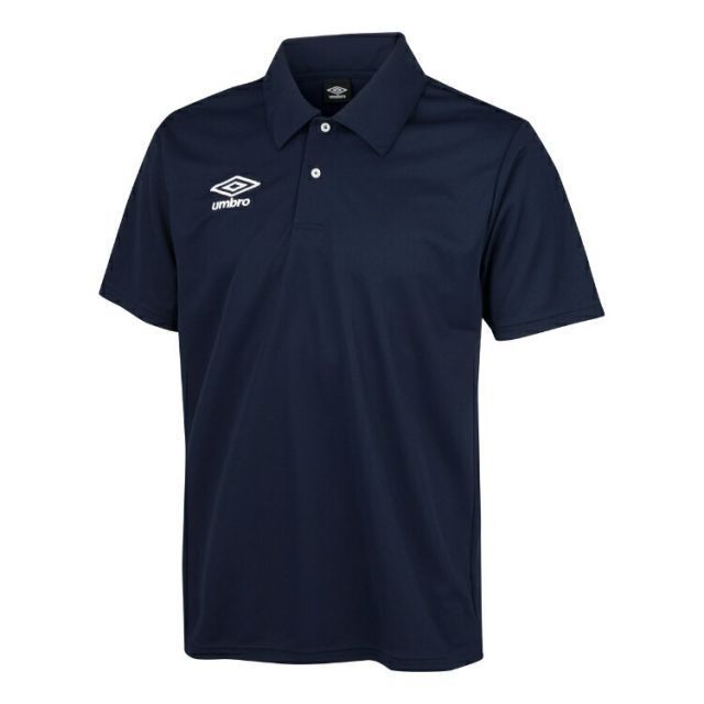 umbro アンブロ ドライポロシャツ ネイビー S UAS7301 NVY | スポーツ スポーツ用品 運動 服 衣類 ウエア トップス シャツ 襟付き 半袖 吸汗速乾機能 UVカット 日焼け対策 機能性 ブランド デザイン 