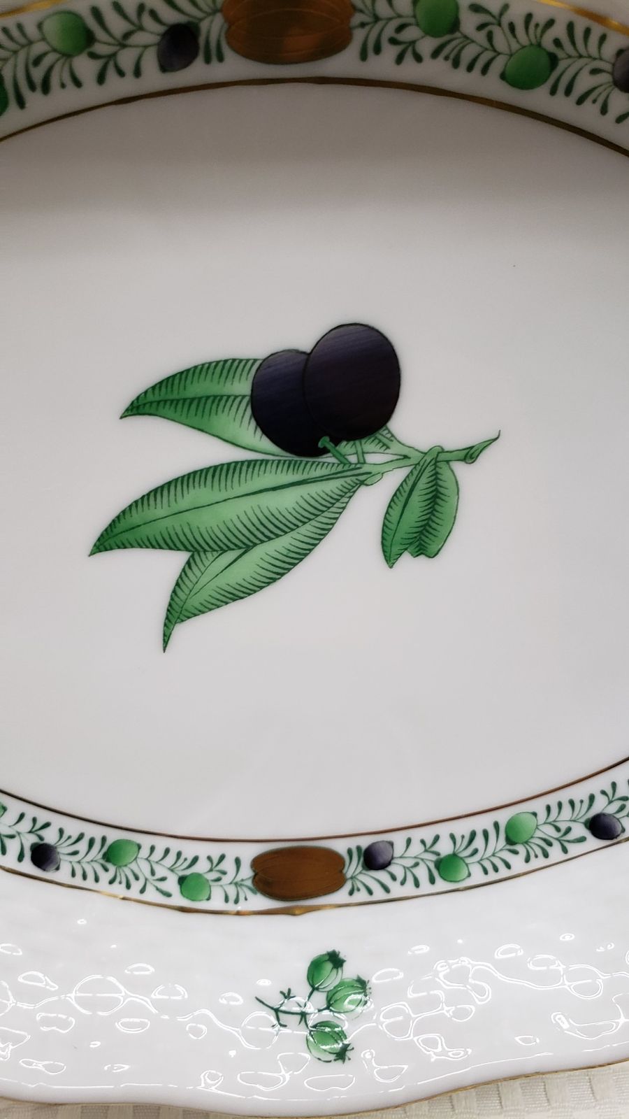 HEREND ヘレンド アピシウスのハーブ オードブル プレート オリーブ