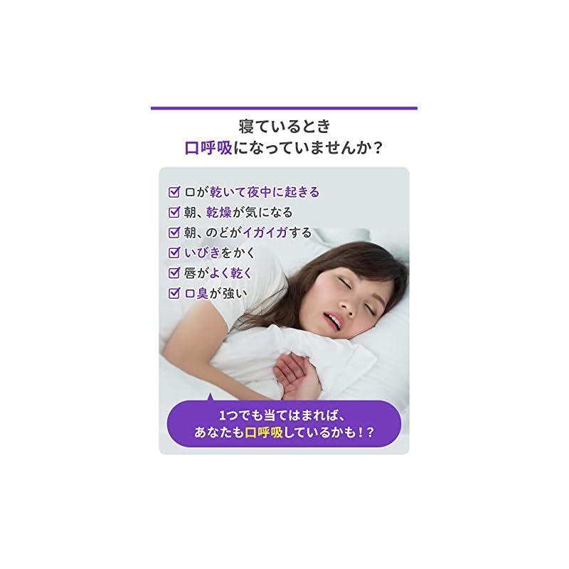 ナイトミン 鼻呼吸テープ 口・のどの乾燥・いびきの音を軽減 口