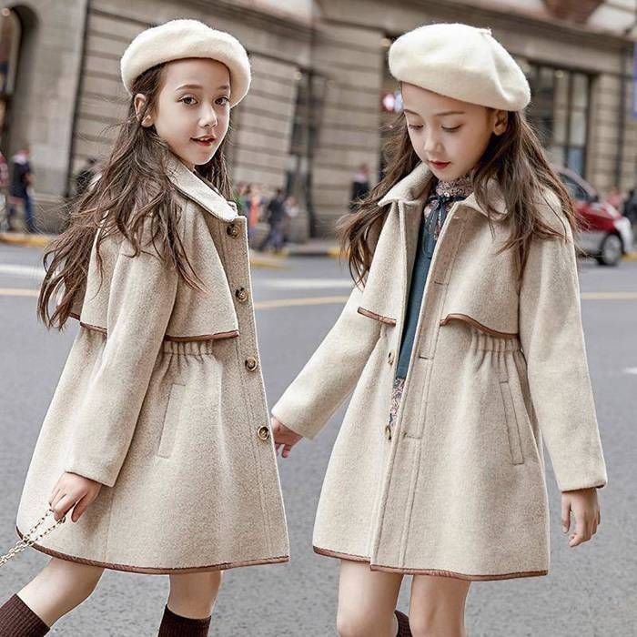 コート キッズ 女の子 子供服 秋冬 コート ロングコート ラシャコート 女児 アウター 通学 厚手 防寒 長袖 子ども服 カジュアル お出かけ 可愛い 暖かい ジュニア服 通学 卒園式 入学式 3EAS638
