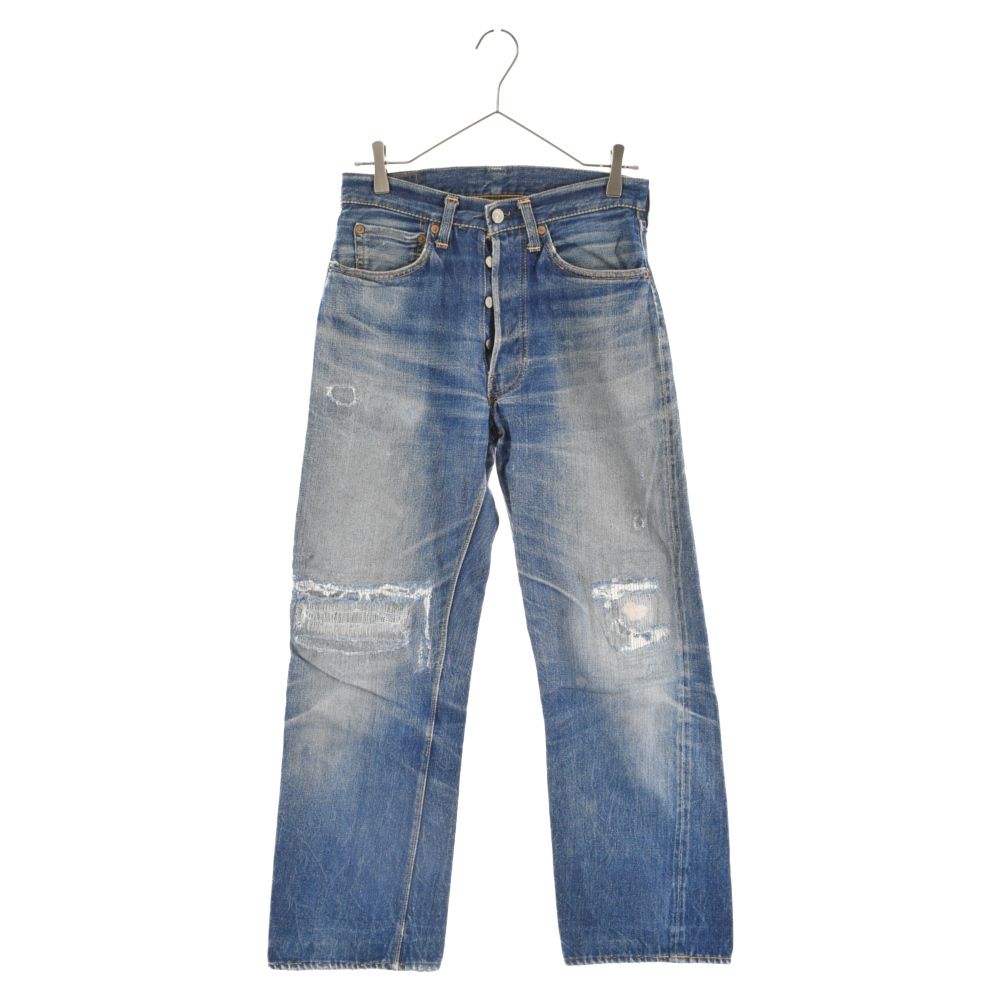 Levi's (リーバイス) 40S VINTAGE 501XX 47モデル デニムパンツ 革パッチ センターオンセット 隠しリベット刻印12  インディゴ