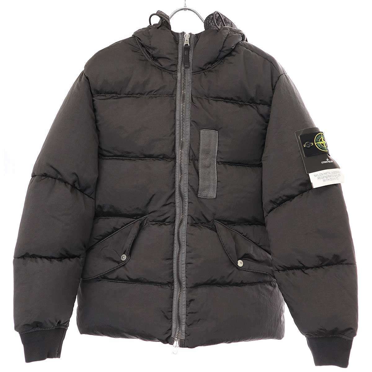 STONE ISLAND ストーンアイランド 22AW NYLON METAL IN ECONYLR REGENERATE ナイロンメタル イン  エコナイロン リジェネレート ダウンジャケット 771543619 ブラック S - メルカリ