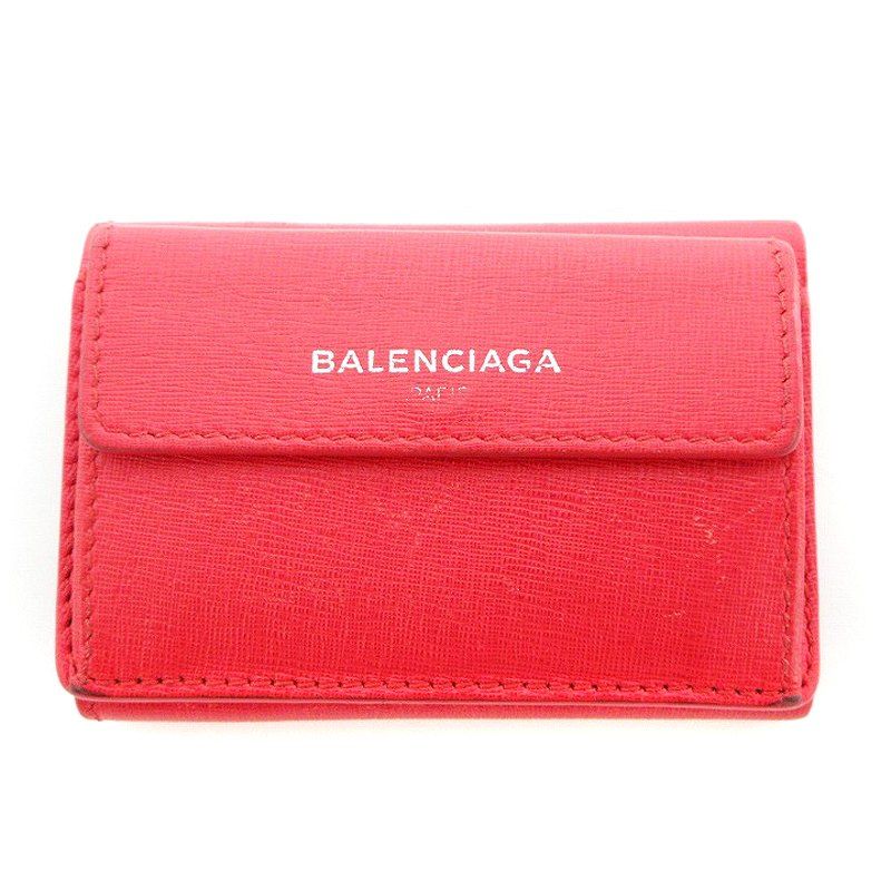 【限定セール！】 バレンシアガ BALENCIAGA ミニ 三つ折り財布 エッセンシャル 小物