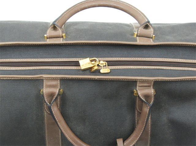 ダンヒル ボストンバッグ トラベル 旅行用 バッグ メンズ 2WAYショルダー ヘリンボーン dunhill 中古 お買い物マラソン22％OFFクーポンダンヒル ボストン