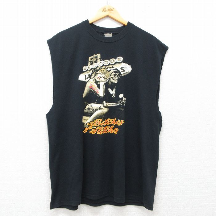 アート絵画マリリンモンローノースリーブTシャツ古着タンクトップ00sヴィンテージ XL/古着 ノースリーブ ビンテージ Tシャツ メンズ 00s マリリン