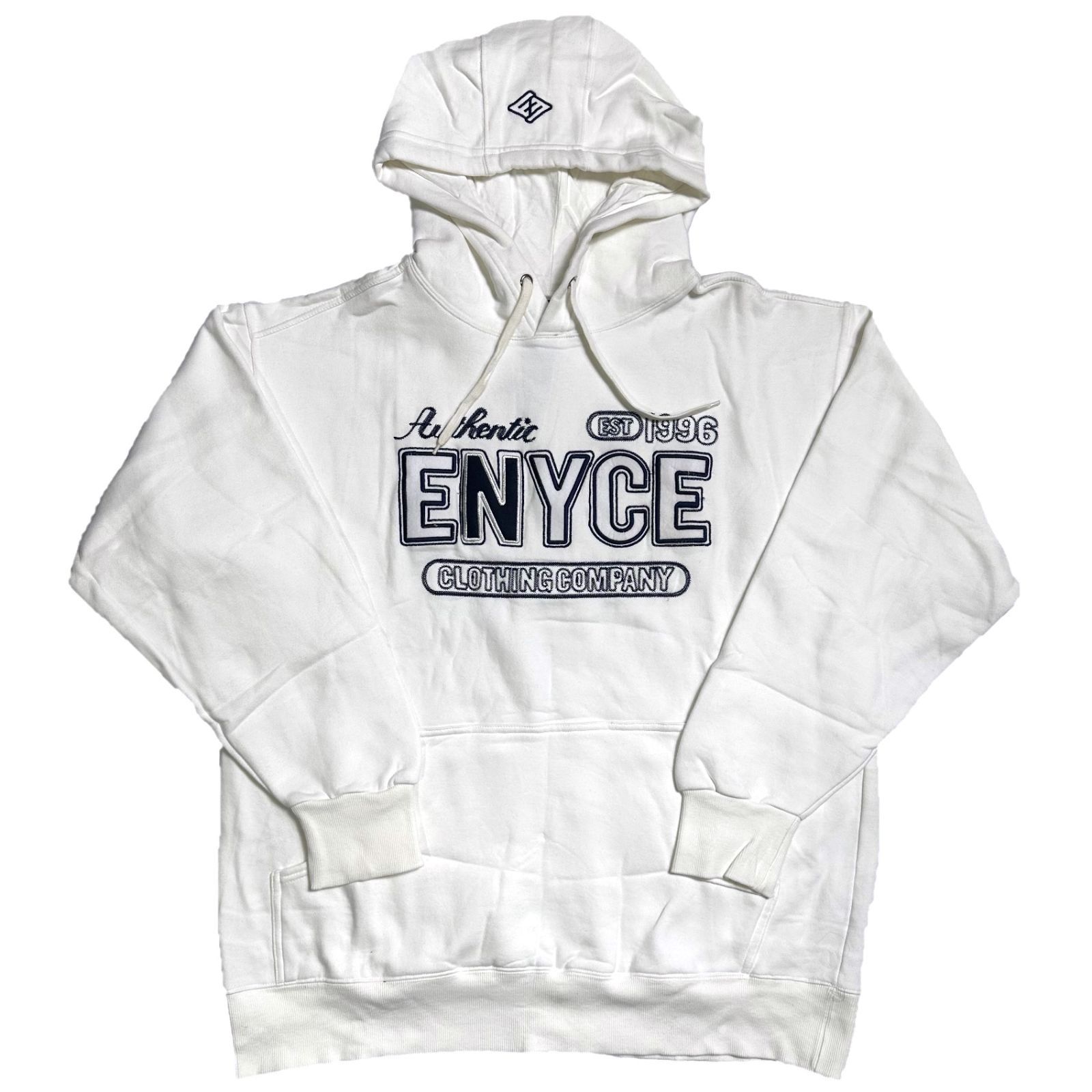 ENYCE エニーチェ EST1996 プルオーバーパーカー ホワイト - メルカリ