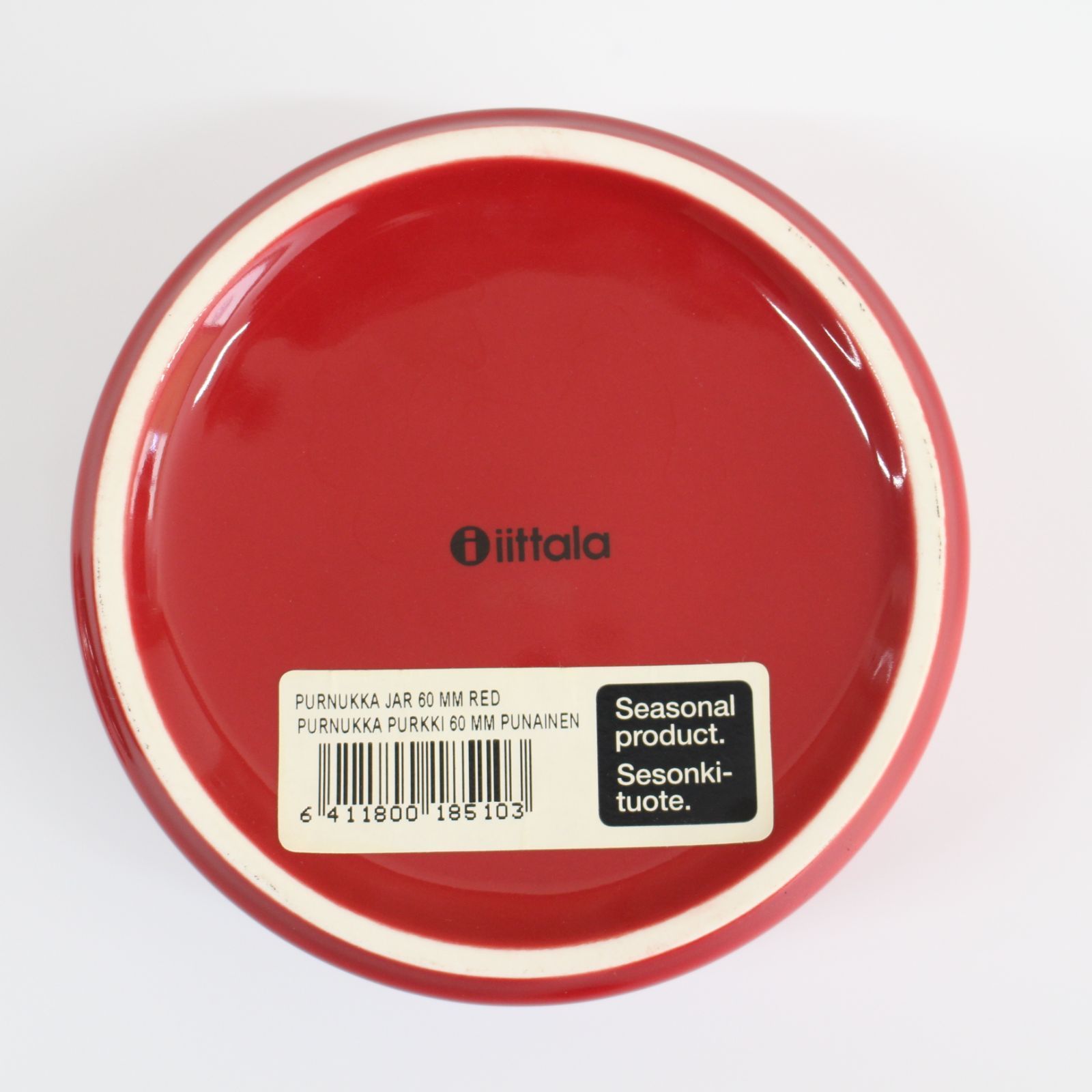 A748】iittala Purnukka ジャー ホワイト プルヌッカ 赤 - メルカリ