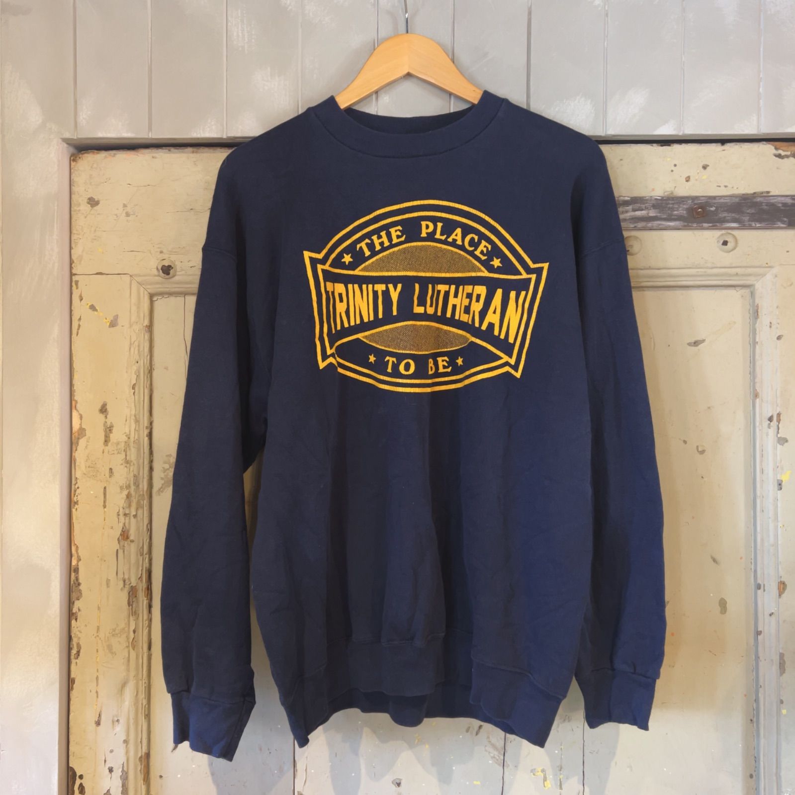 90's USA製　スウェット　紺　ネイビー　古着　XLサイズ