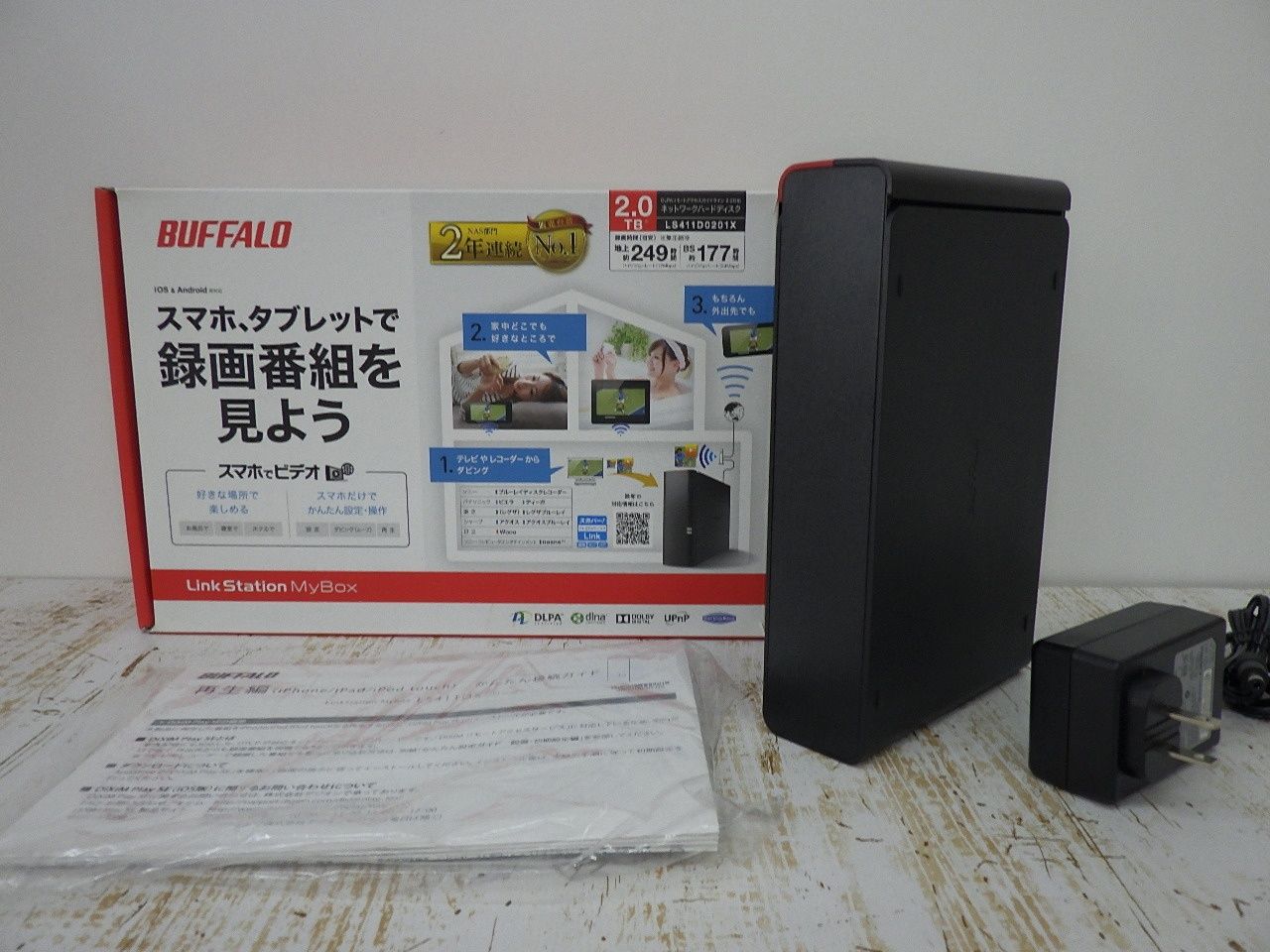 BUFFALO MyBox スマホ・タブレットで録画番組を見よう DLPA 2.0対応ネットワークHDD 4TB LS411D0401X BUFFALO MyBox スマホ・タブレットで録画番組を見よう DLPA 2.0対応