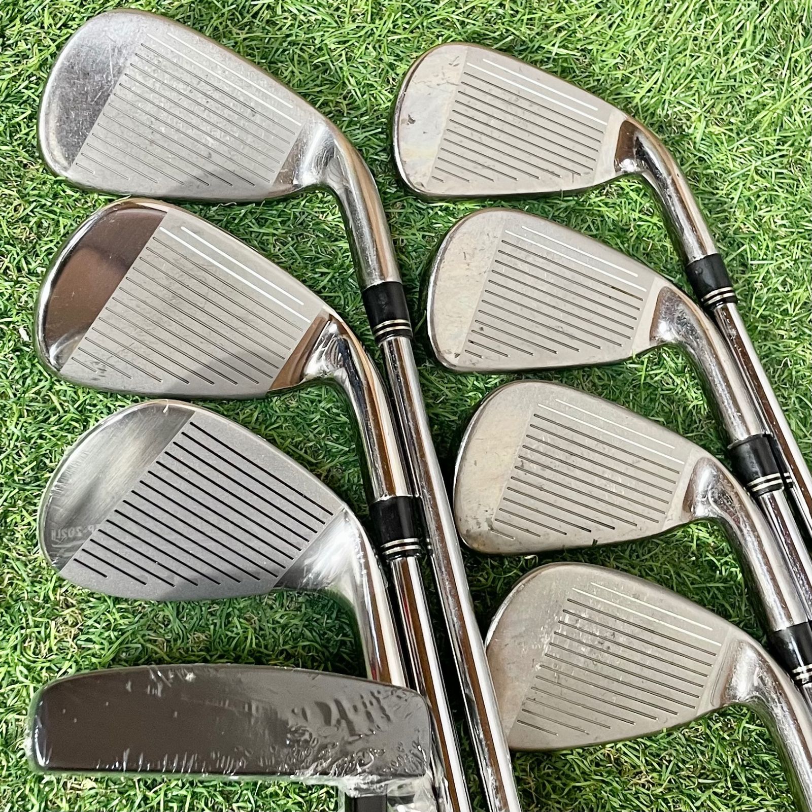 TaylorMade - 貴重レフティ テーラーメイド エアロバーナー メンズゴルフ 11本セット 左利き 左 レフティ ゴルフクラブメンズセット テーラーメイド エアロ