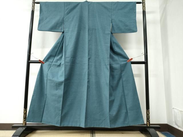 平和屋着物●結城紬　色無地　錆御納戸色　正絹　逸品　CAAW8591yc 平和屋着物○結城紬 色無地 錆御納戸色 正絹 逸品 CAAW8591yc - メルカリ