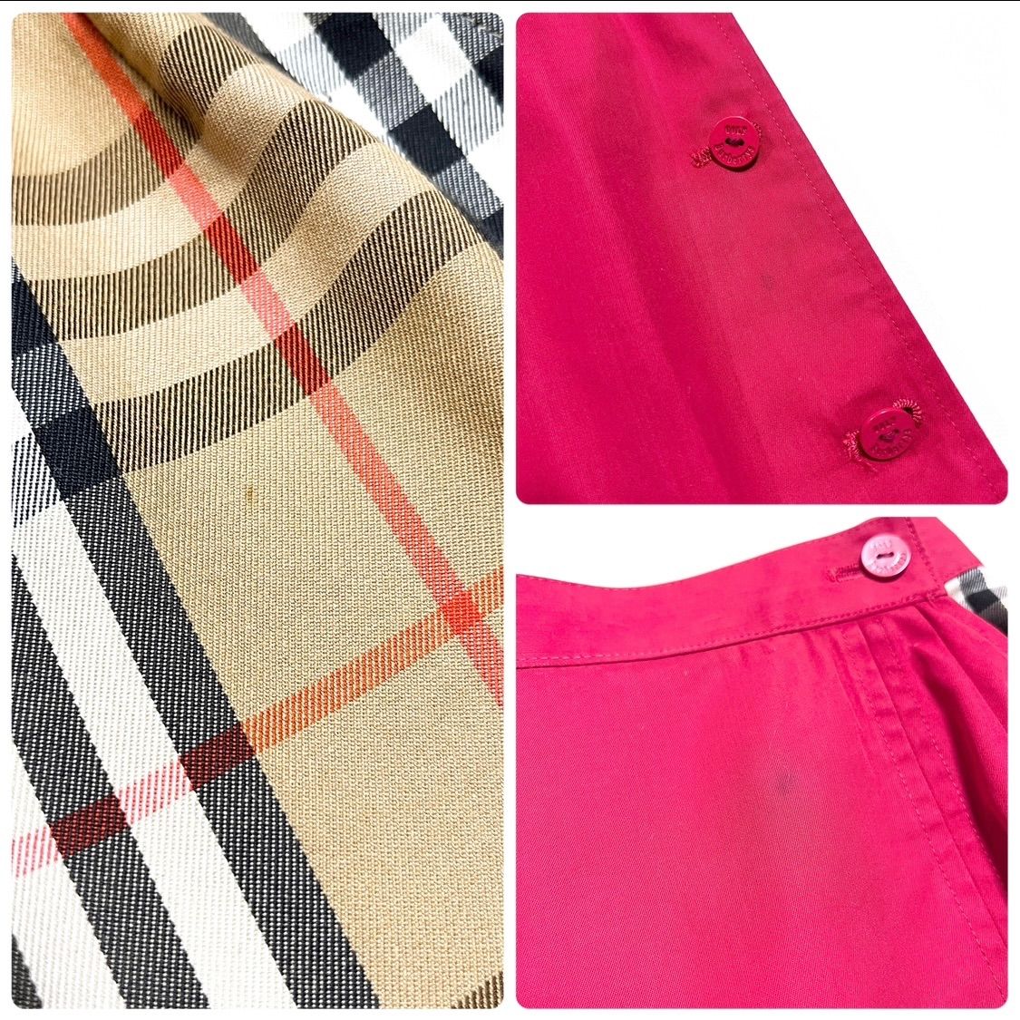 cg35 希少 BURBERRY 2wayノバチェックハーフパンツ スカート
