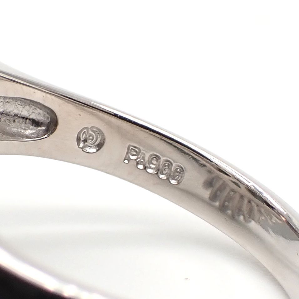 田崎真珠】TASAKI Pt900 プラチナ 黒真珠 約13.6ミリ ダイヤモンド