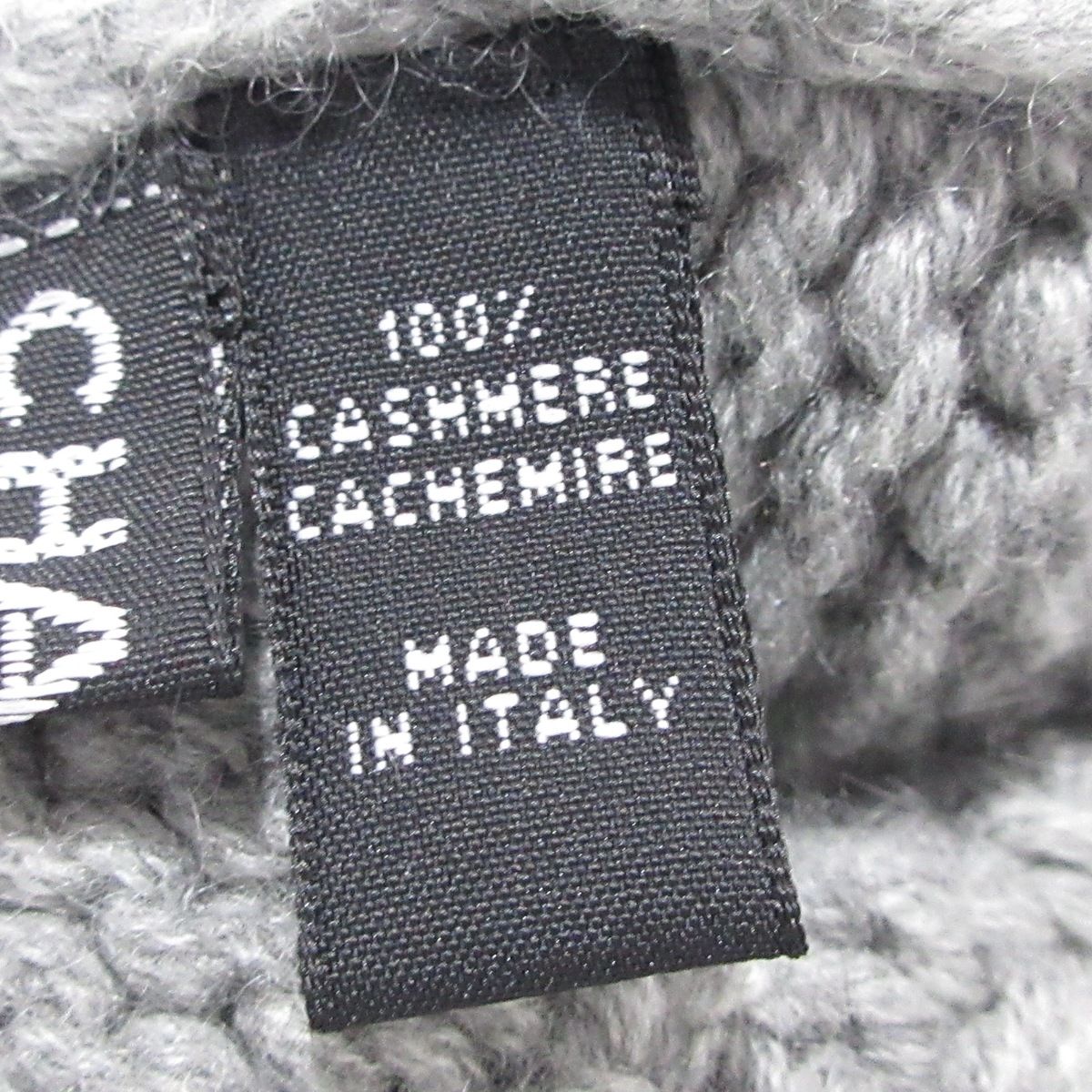 CHANEL(シャネル) ニット帽美品 - グレー ココマーク カシミヤ CHANEL(シャネル) ニット帽美品 - グレー ココマーク カシミヤ