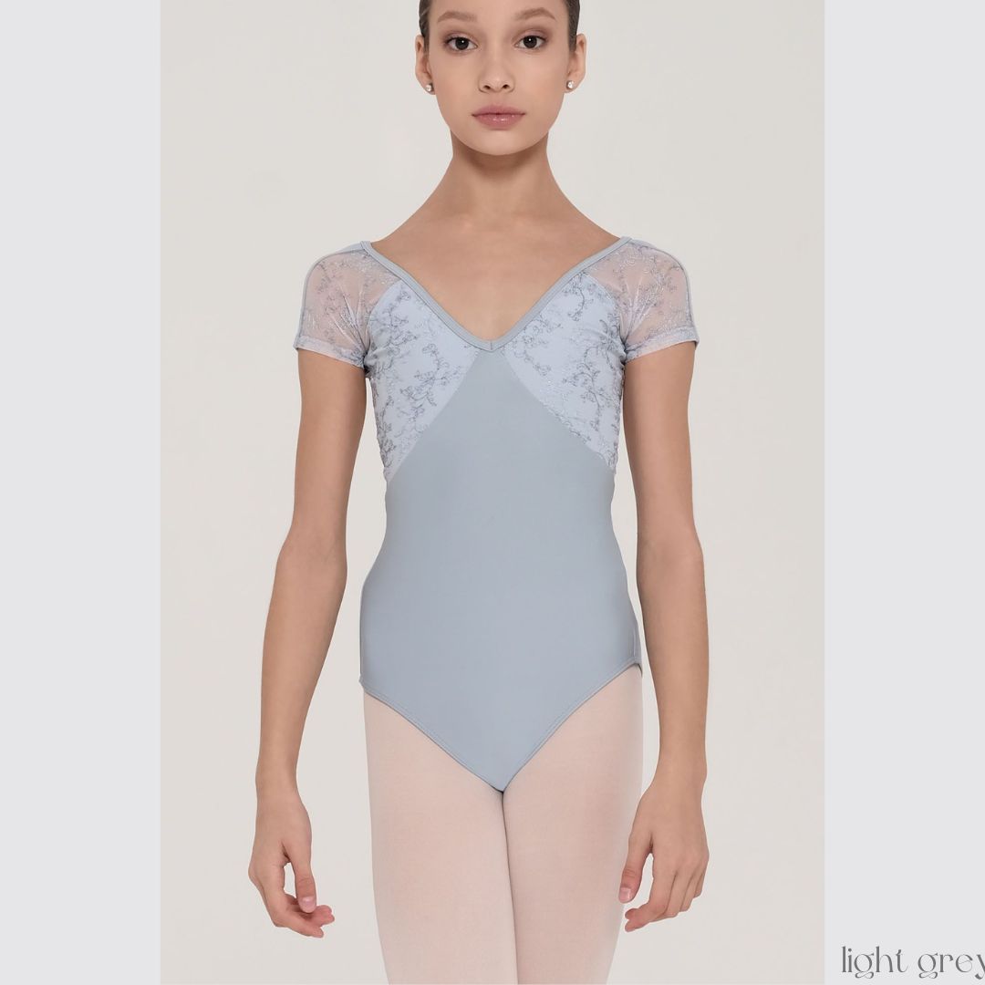 バレエレオタード【MIOSOTIS・サイズ：Age10/12・ライトグレー】 Wear