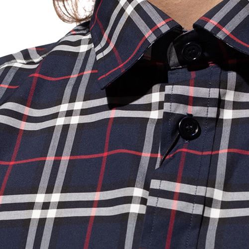 バーバリー BURBERRY シャツ 半袖 メンズ ストレッチコットン チェック