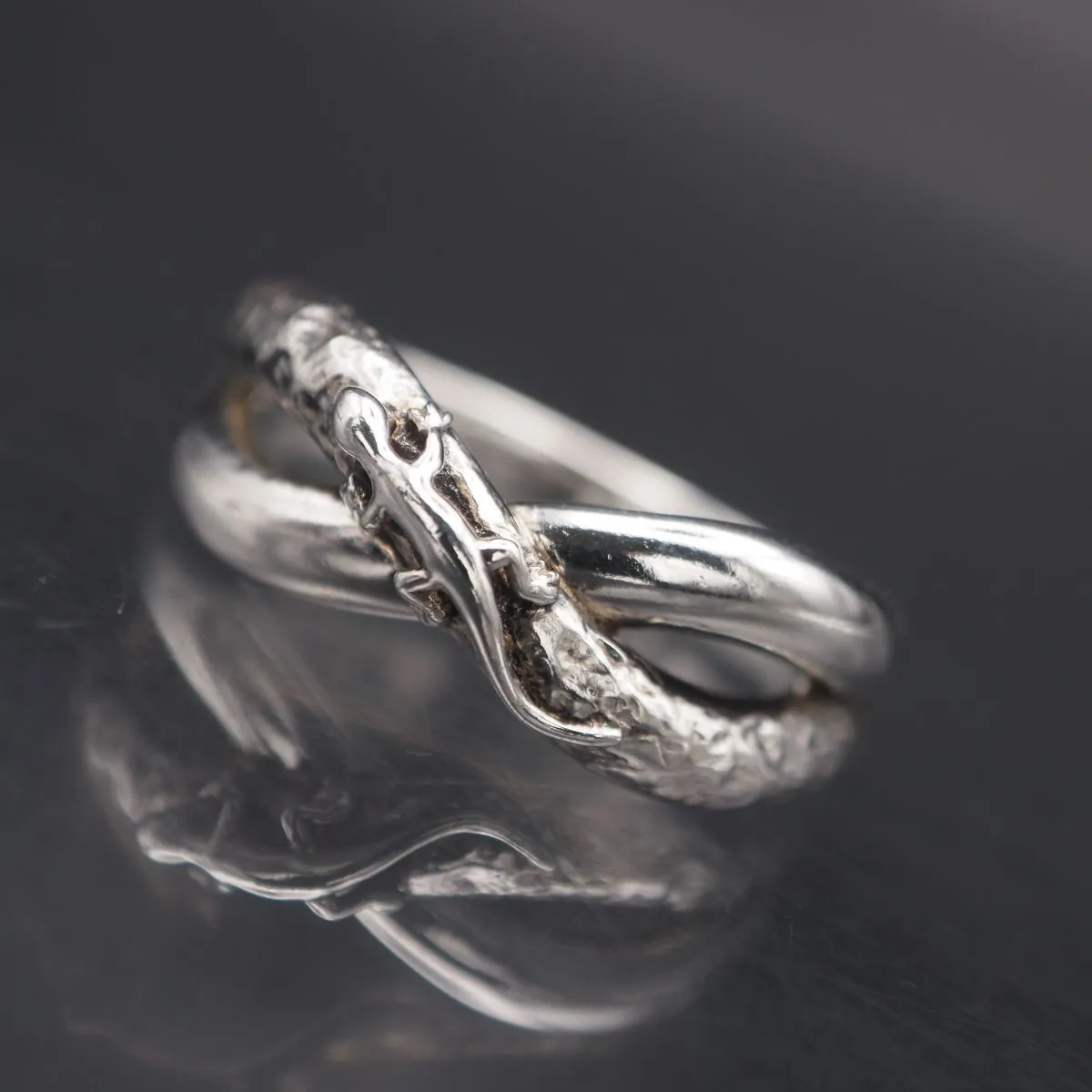 IMPRESSE インプレッセ 指輪 リング シルバー トカゲ フラワーモチーフ