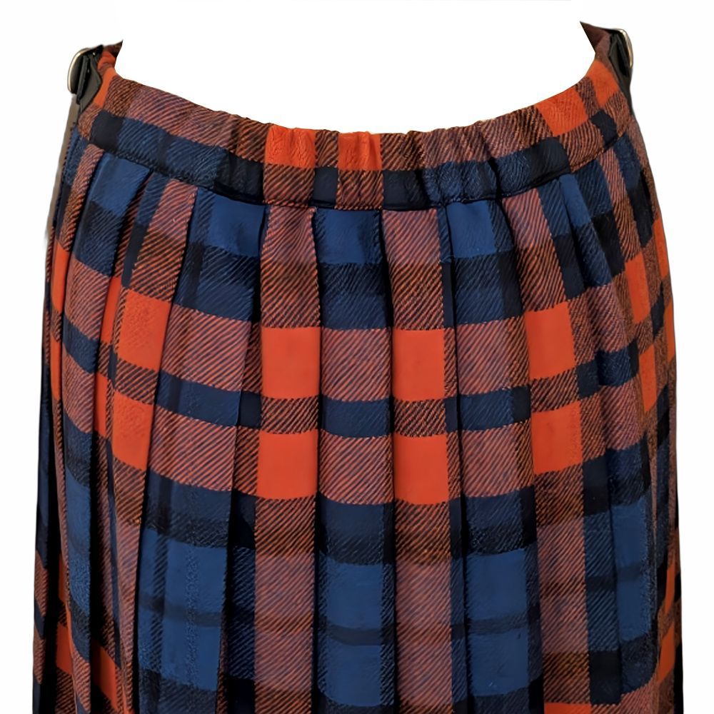 イージーロングキルトラップスカート ミックスウール