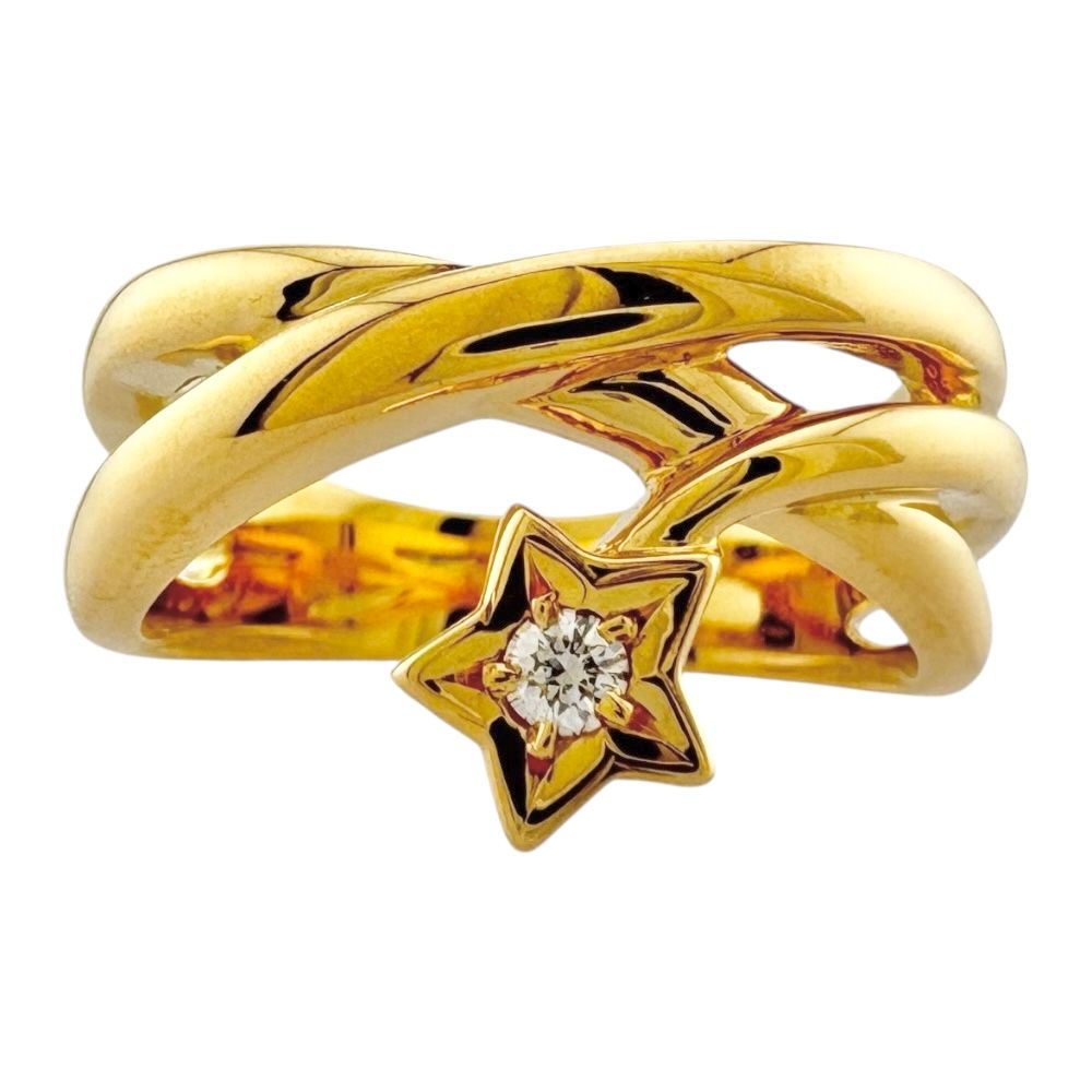 14/美品 ミキモト K18 エメラルド0.11ct ダイヤ リング 指輪 MIKIMOTO【ミキモト（ニューヨーク）】K18エメラルド