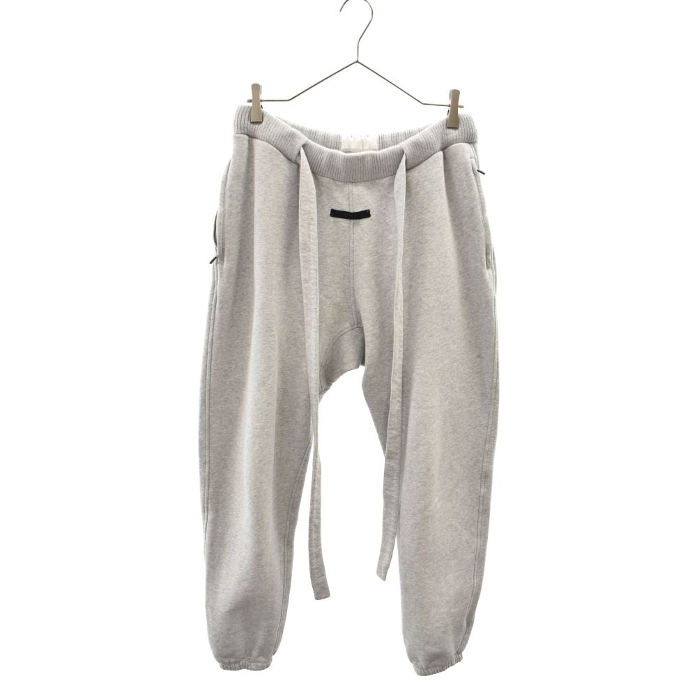 FEAR OF GOD フィアオブゴッド 20AW ×Ermenegildo Zegna エルメネジルドゼニア ドローコード シルク 裾リブスウェットパンツ FZJ803 FZ4004 ブラック FEAR OF GOD (フィアオブゴッド) 20AW ×Ermenegildo Zegna FZC803