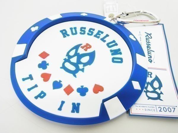 RUSSELUNO ラッセルノ マスクロゴ ターゲットカップ ネームプレートフック付き ブルー青白 RS-61802 店頭
