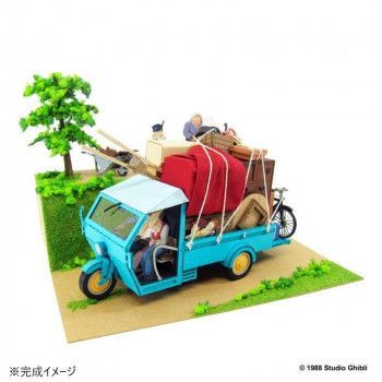 スタジオジブリ作品シリーズ S MIX 草壁家の引越し MK07-14 ジオラマ ペーパークラフト ミニチュアアート アート インテリア キット